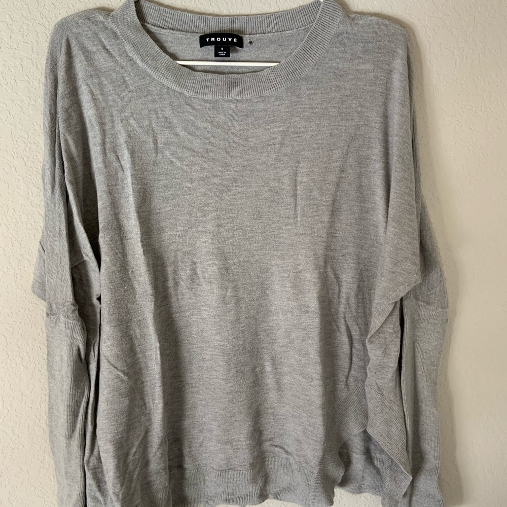 gray sweater